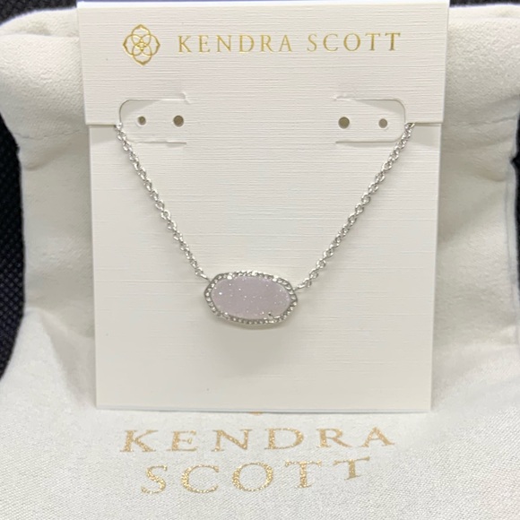 Kendra Scott Jewelry - New Kendra Scott Silver Elisa In Iridescent Drusy